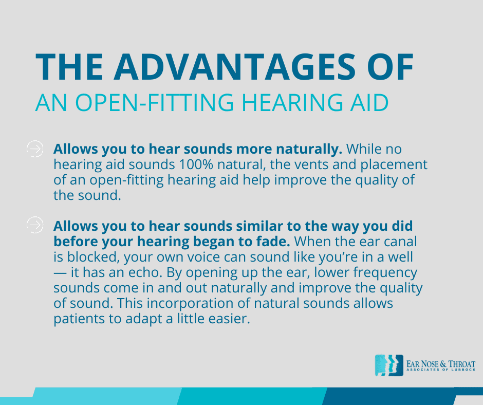 open fitting hearing aid