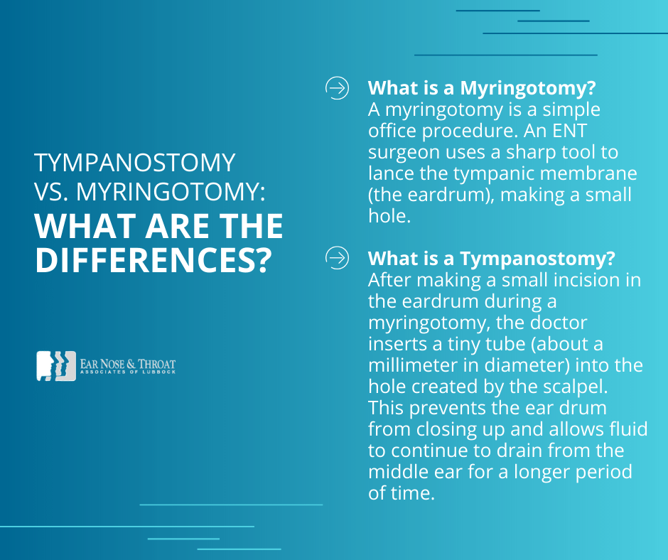 tympanostomy vs myringotomy