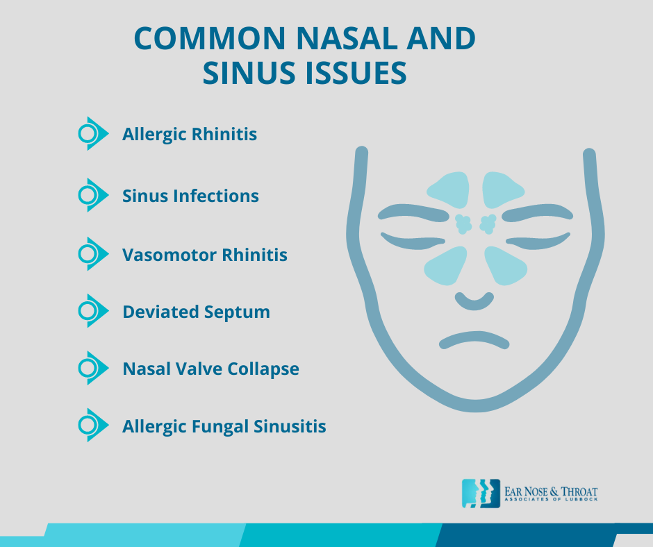 6 Common Nasal and Sinus Issues and How To Identify Them Infographic