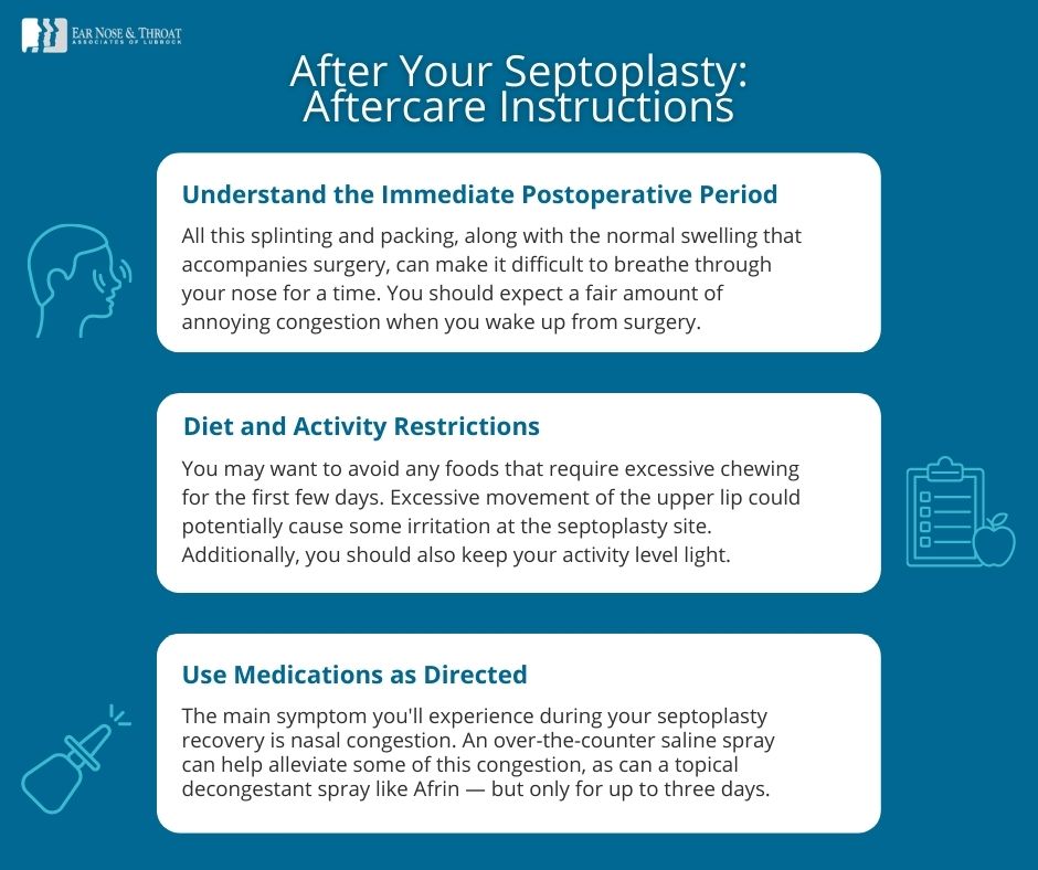 How To Have a Quick and Comfortable Septoplasty Recovery Infographic
