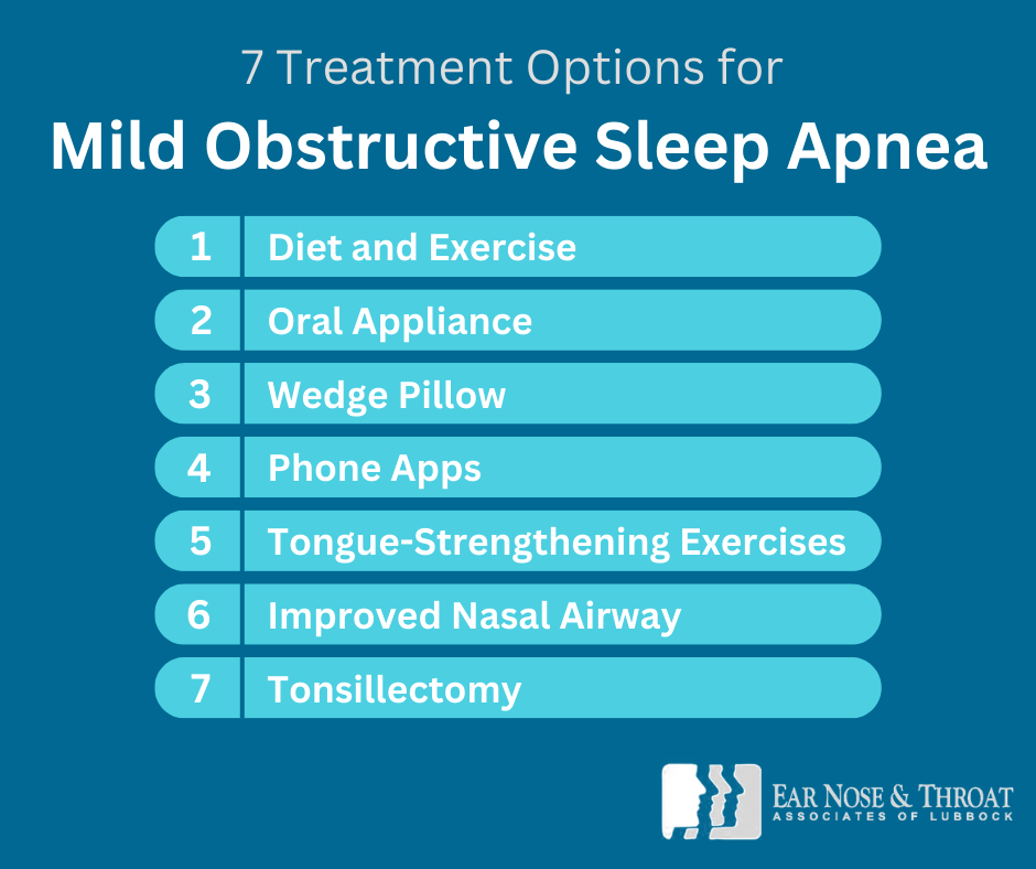 Infographic: 7 Treatment Options for Mild Obstructive Sleep Apnea